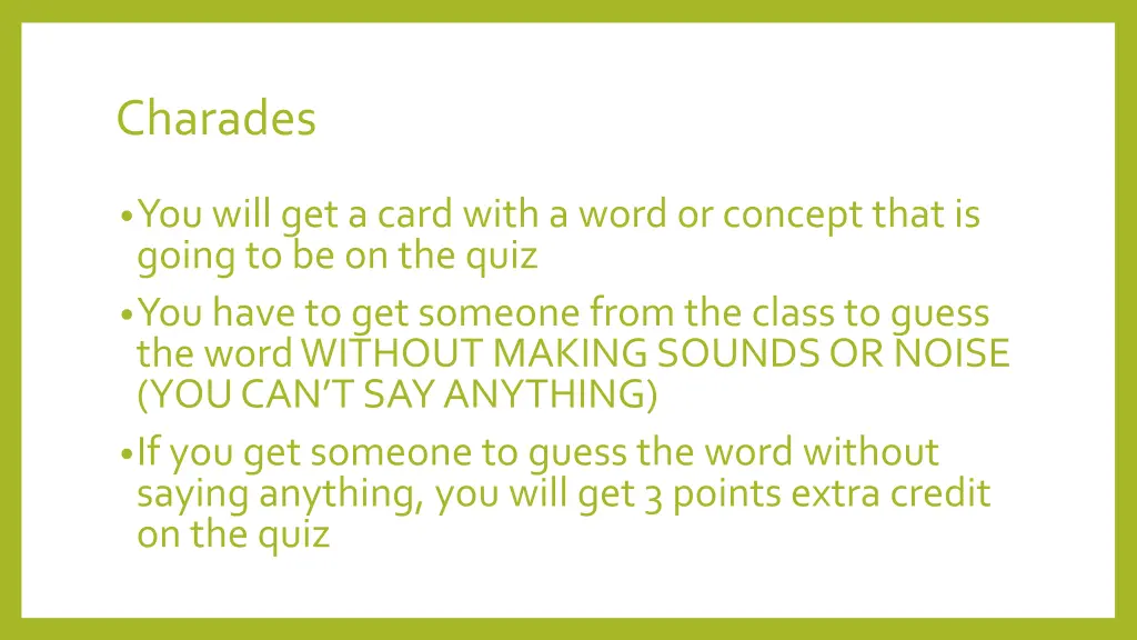 charades