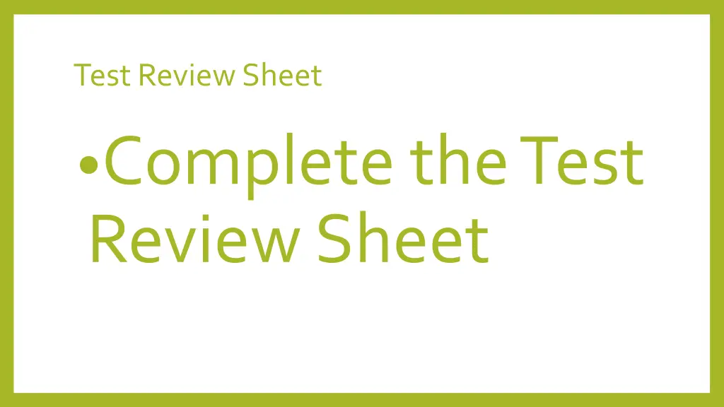 test review sheet 1