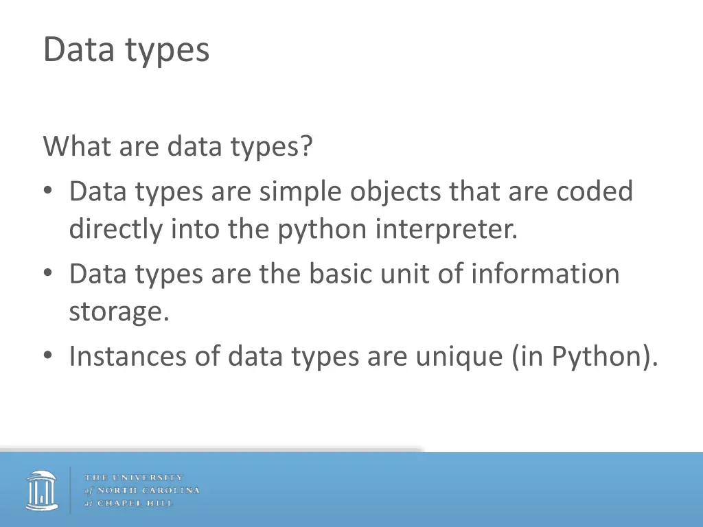 data types