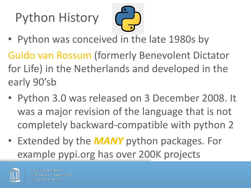 python history