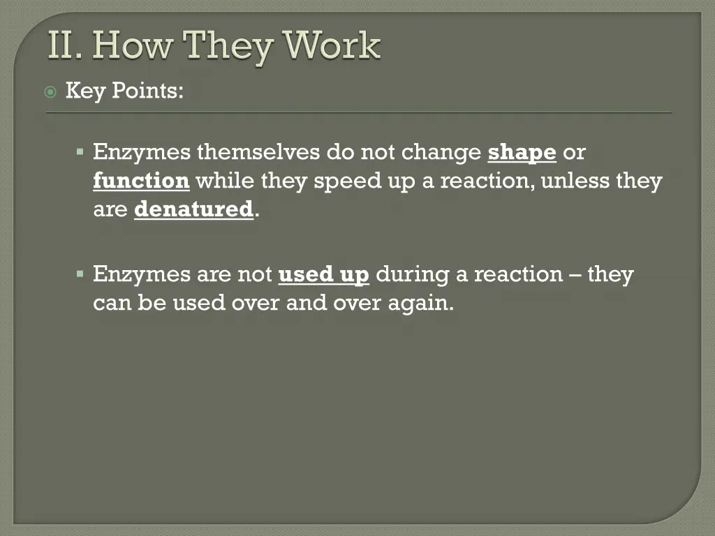 key points