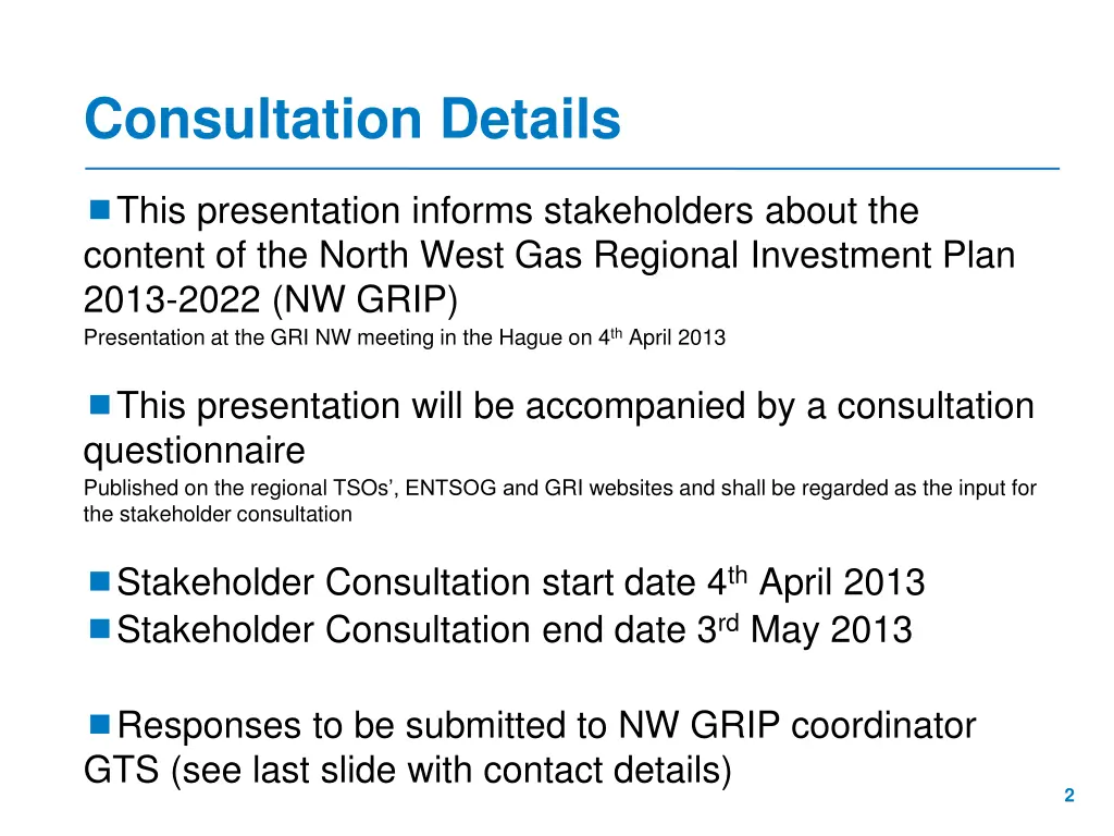 consultation details