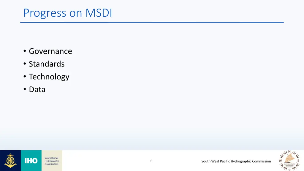 progress on msdi