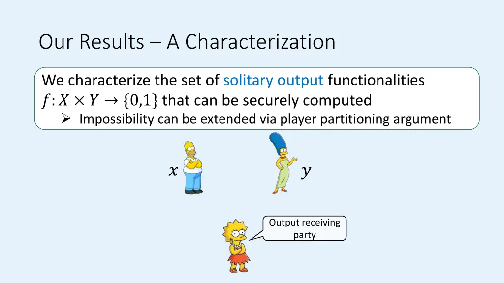 our results a characterization
