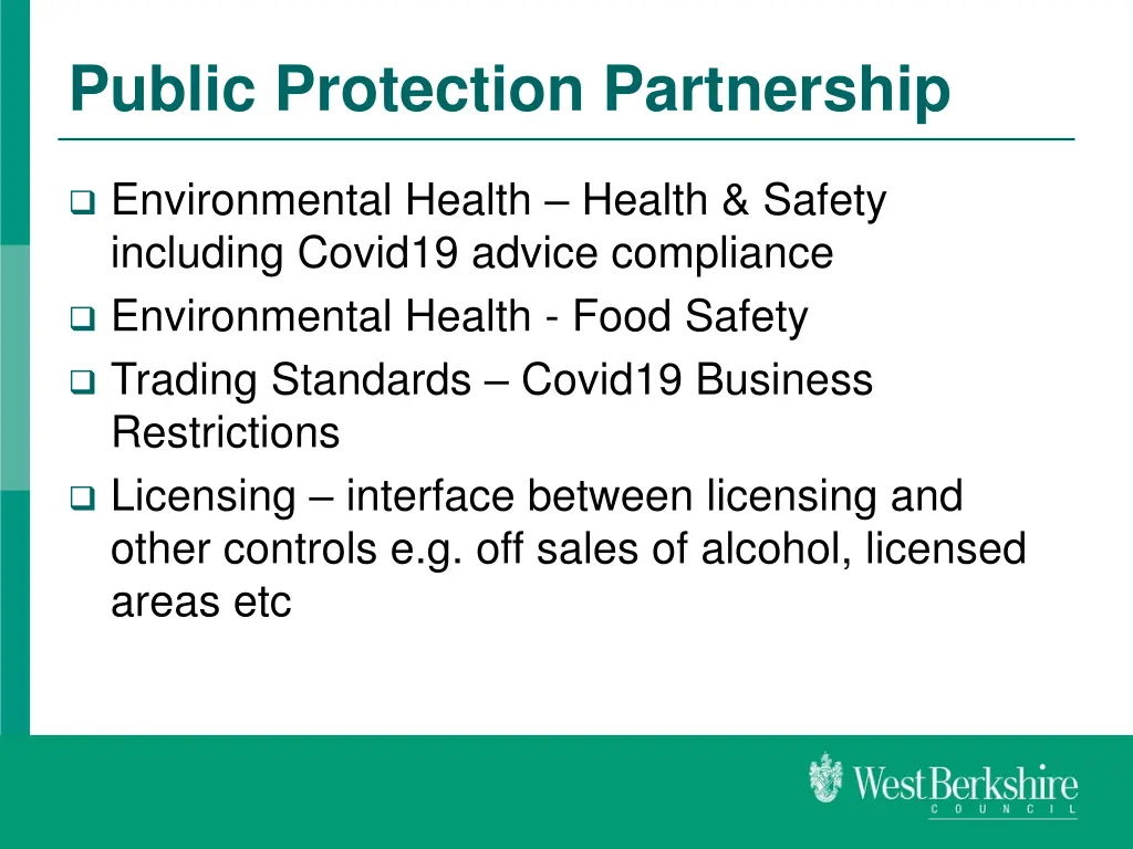 public protection partnership