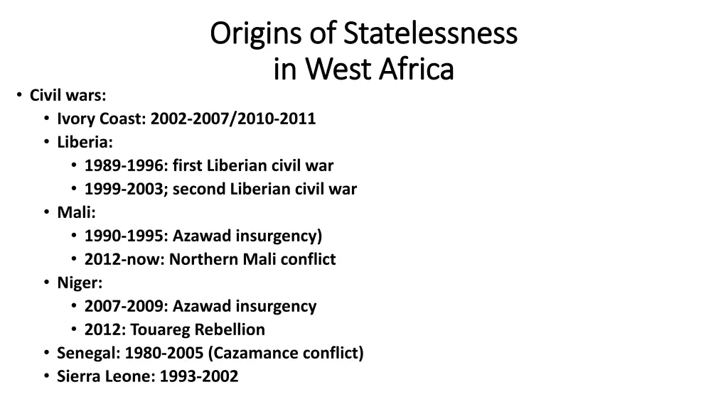 origins of statelessness origins of statelessness