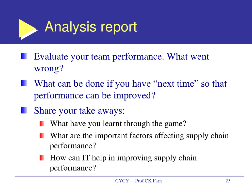 analysis report