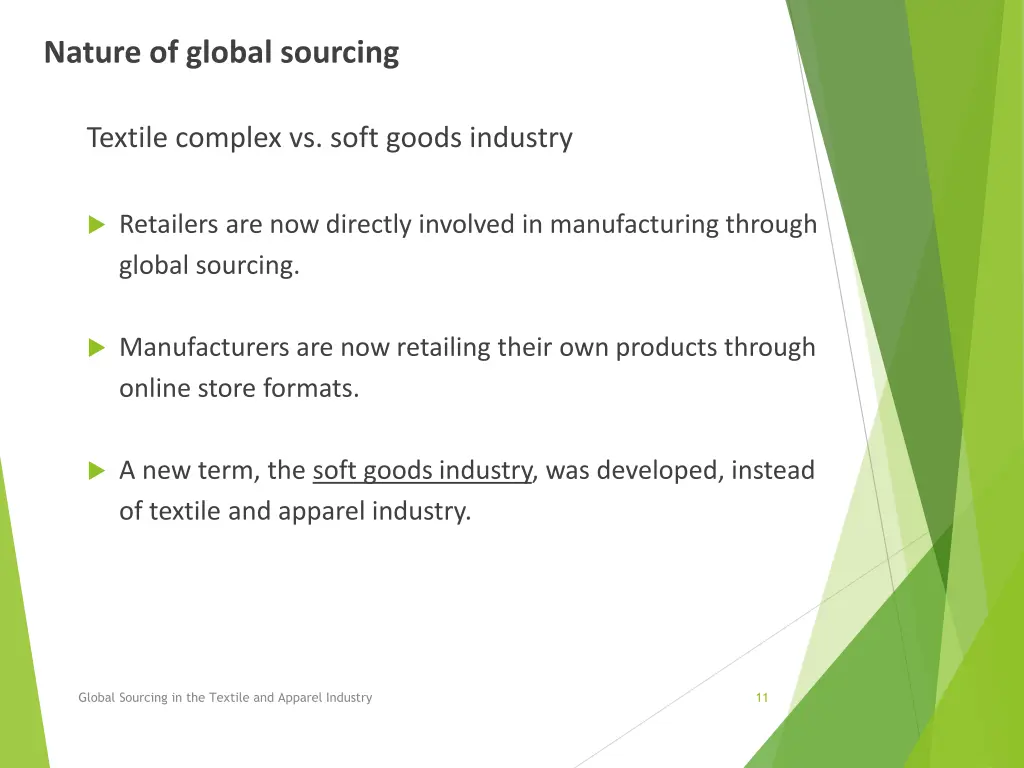 nature of global sourcing business types textile