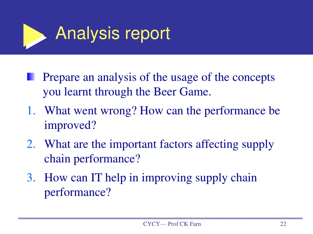 analysis report