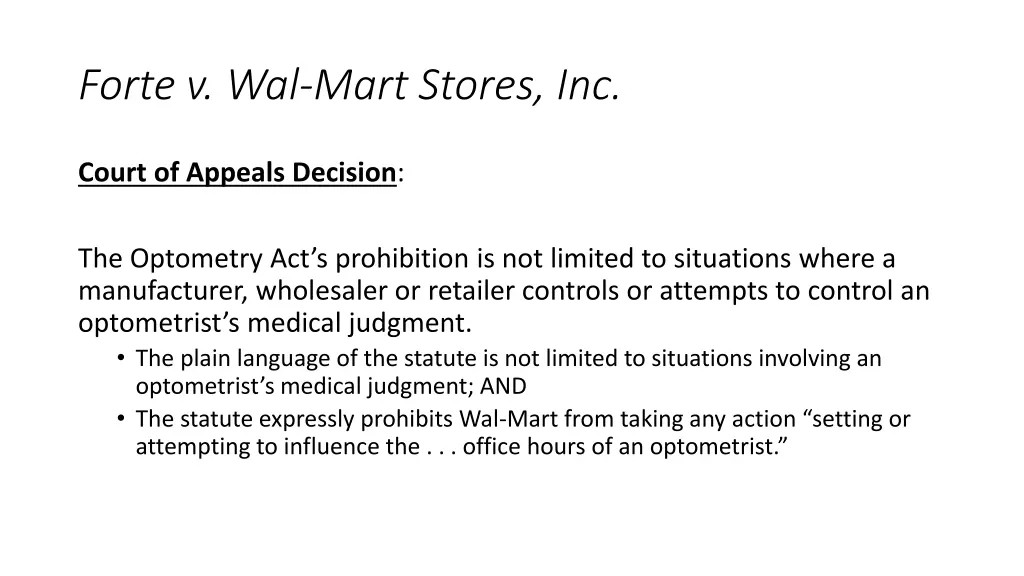 forte v wal mart stores inc 3
