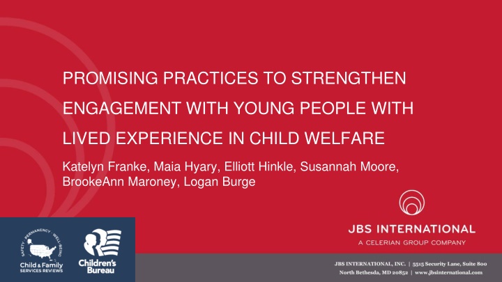 promising practices to strengthen