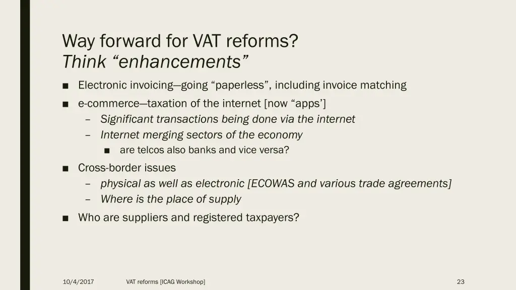 way forward for vat reforms think enhancements 1