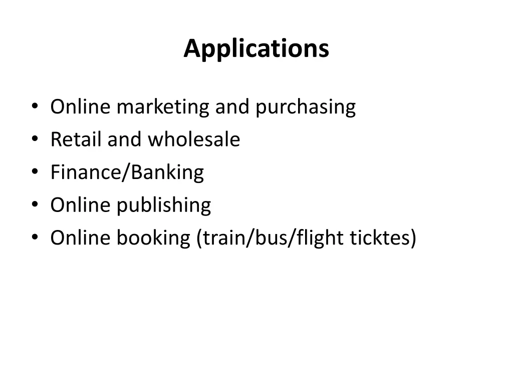 applications