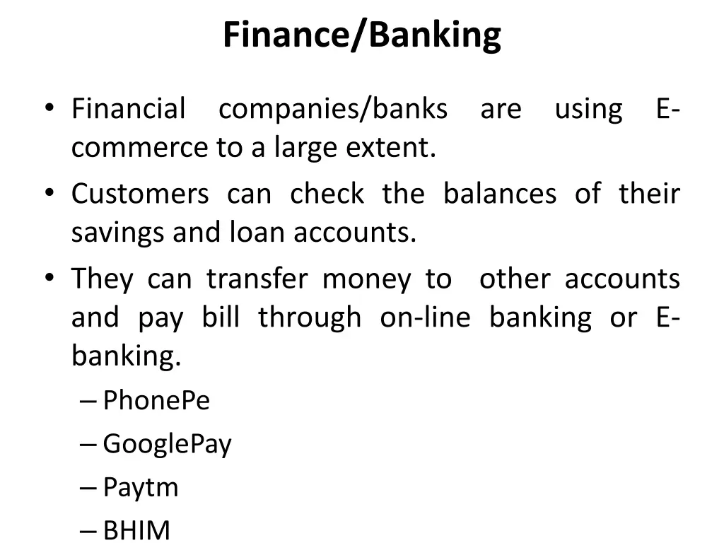 finance banking