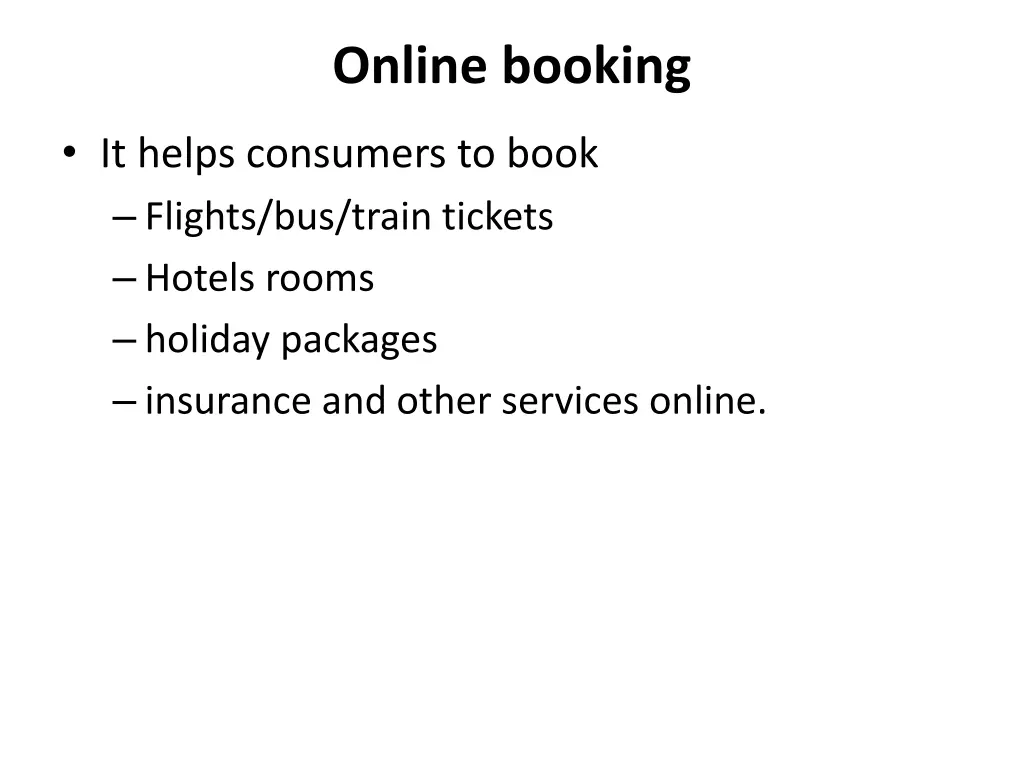 online booking