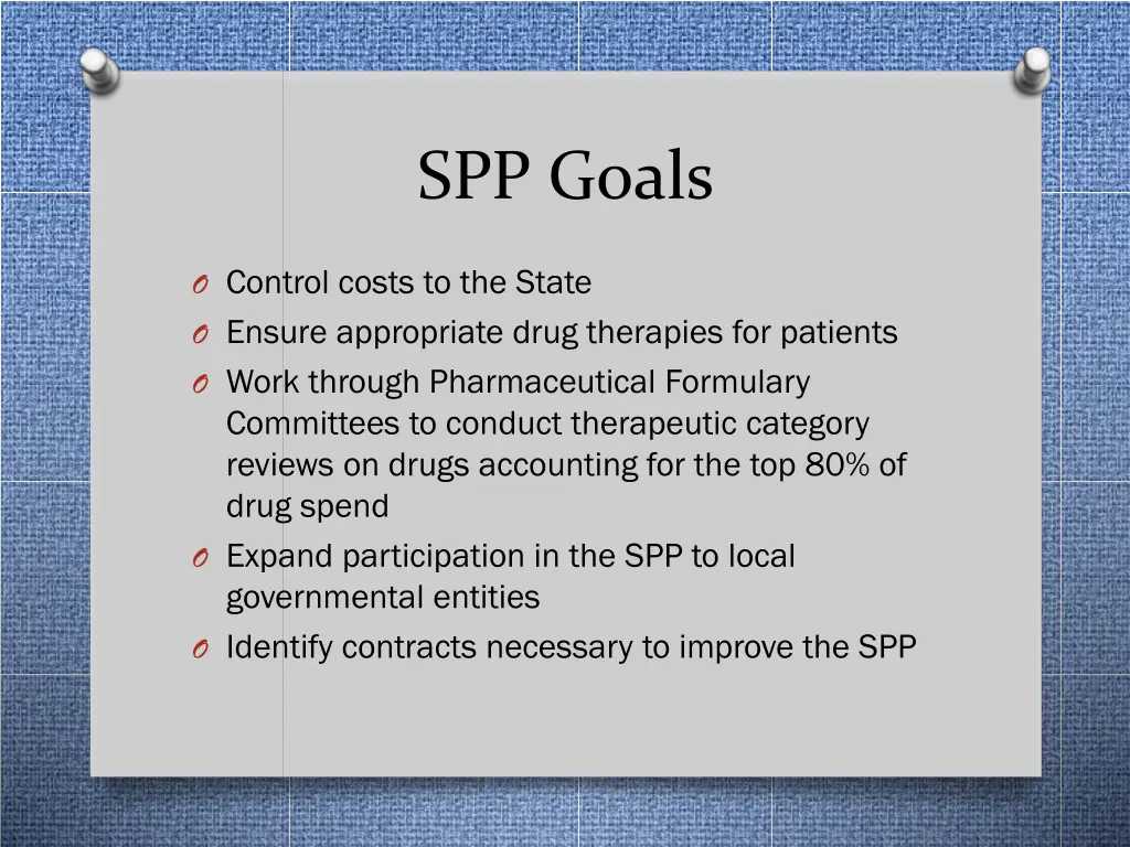 spp goals