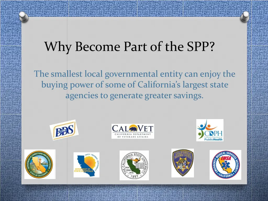 why become part of the spp