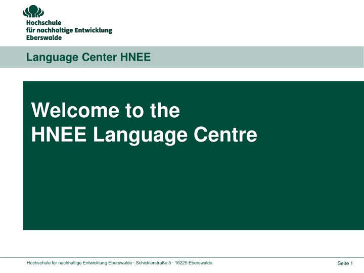 language center hnee