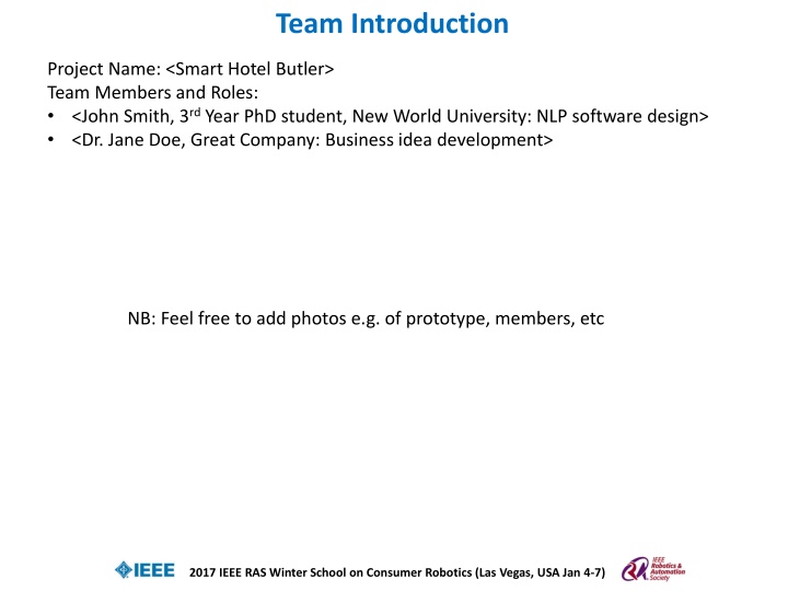 team introduction