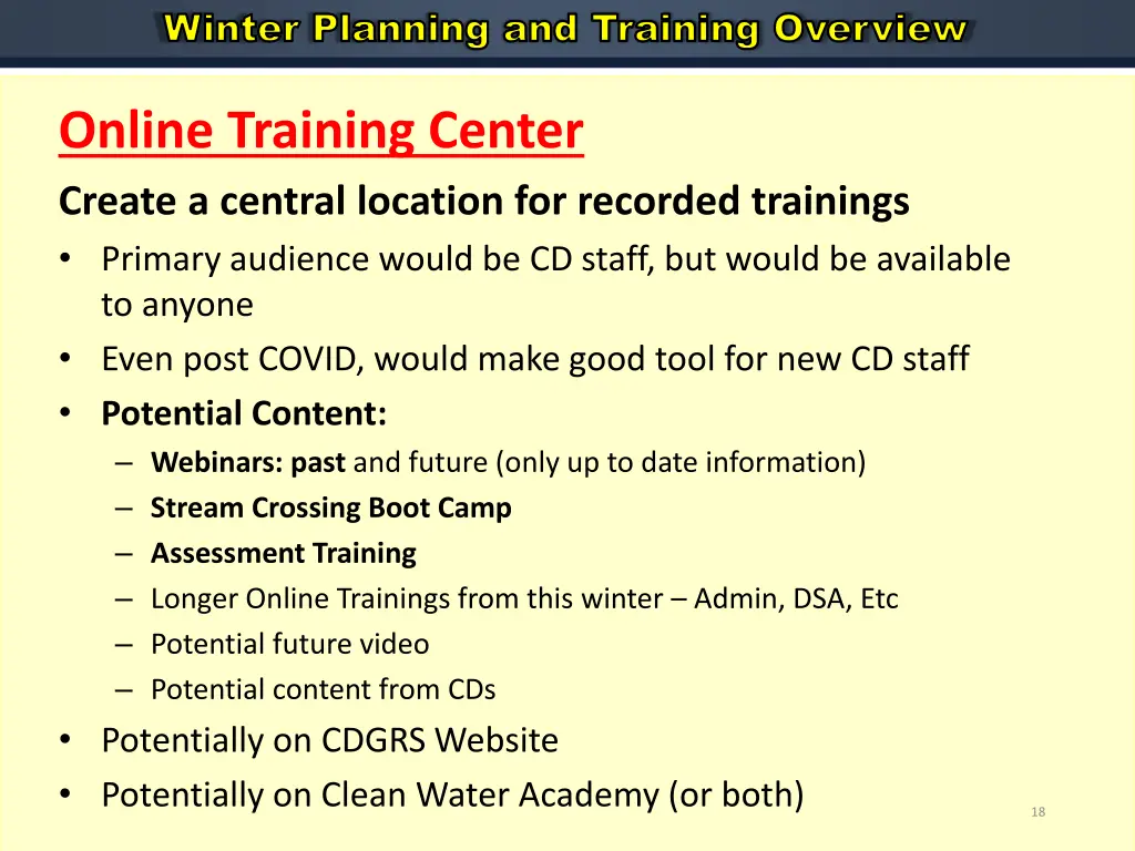 winter planning and training overview 10