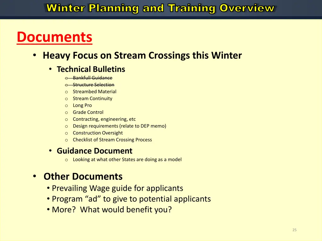 winter planning and training overview 15
