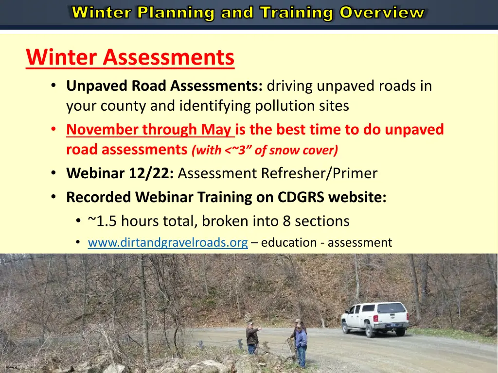 winter planning and training overview 16