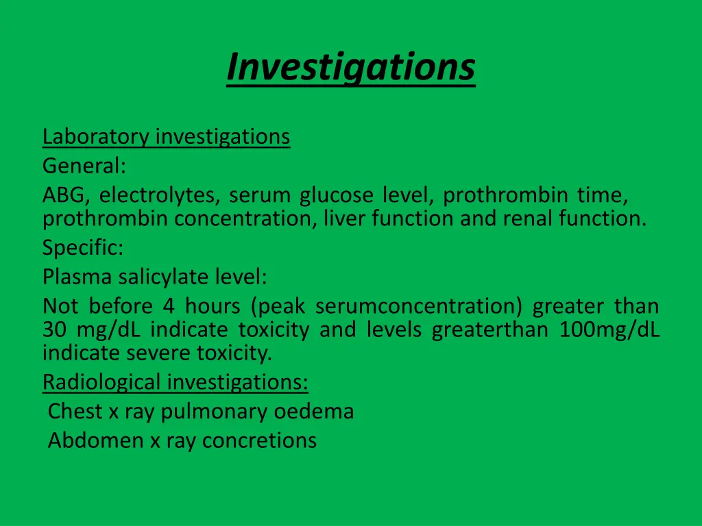 investigations