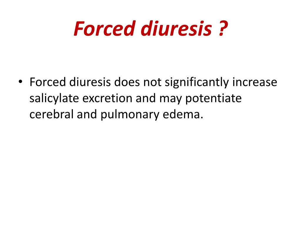 forced diuresis