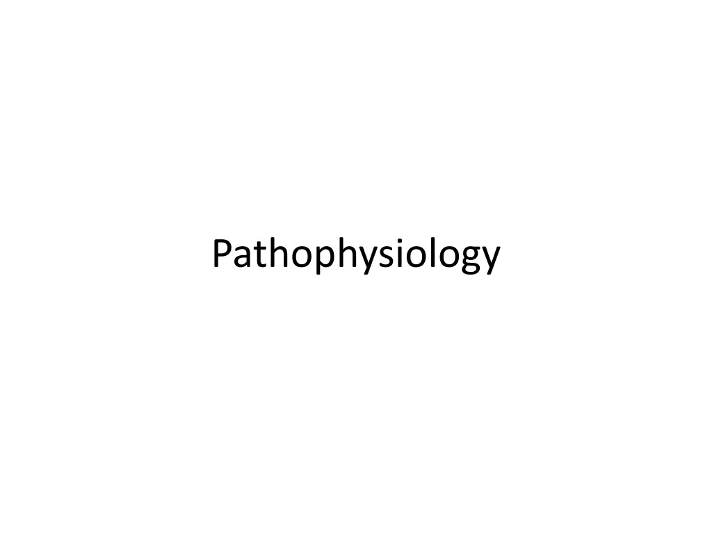 pathophysiology