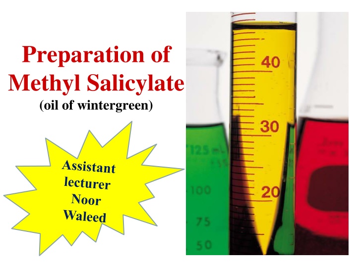 preparation of methyl salicylate