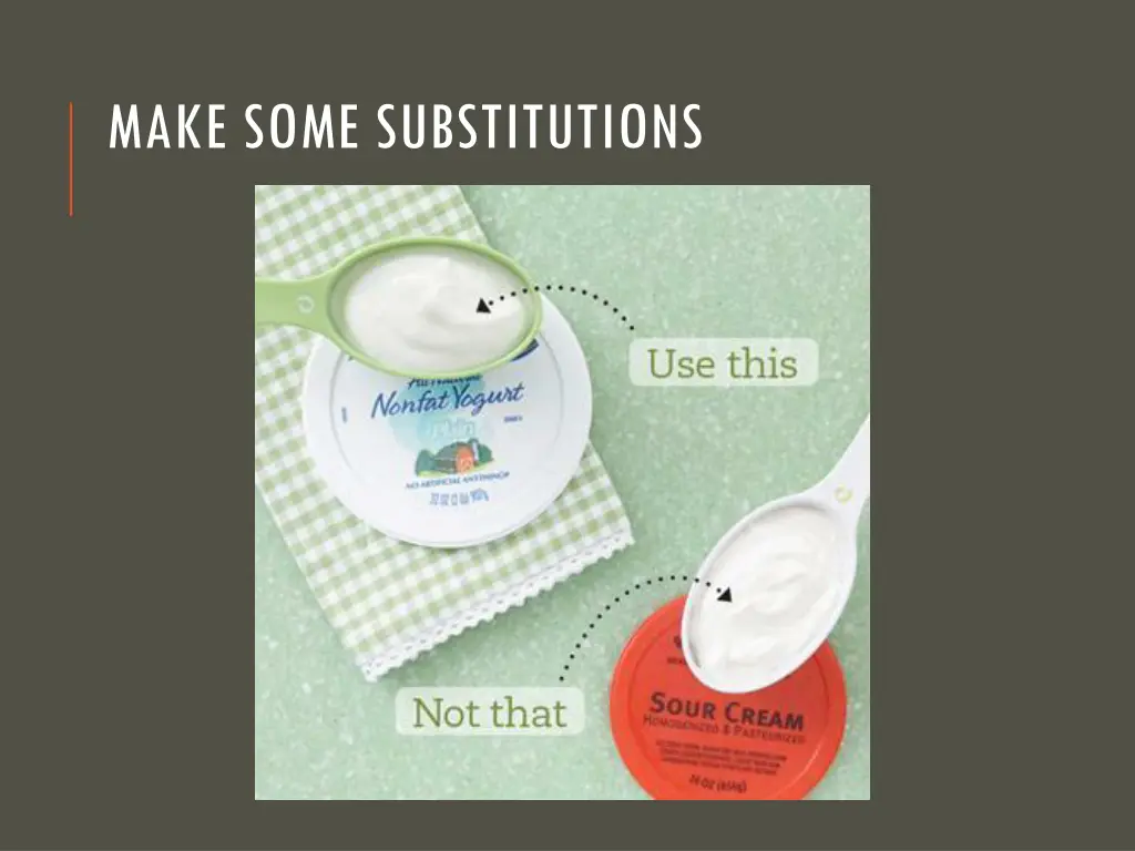make some substitutions