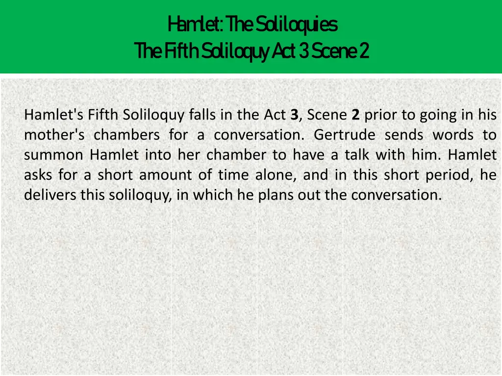 h am let the soliloquies the fifth soliloquy 1