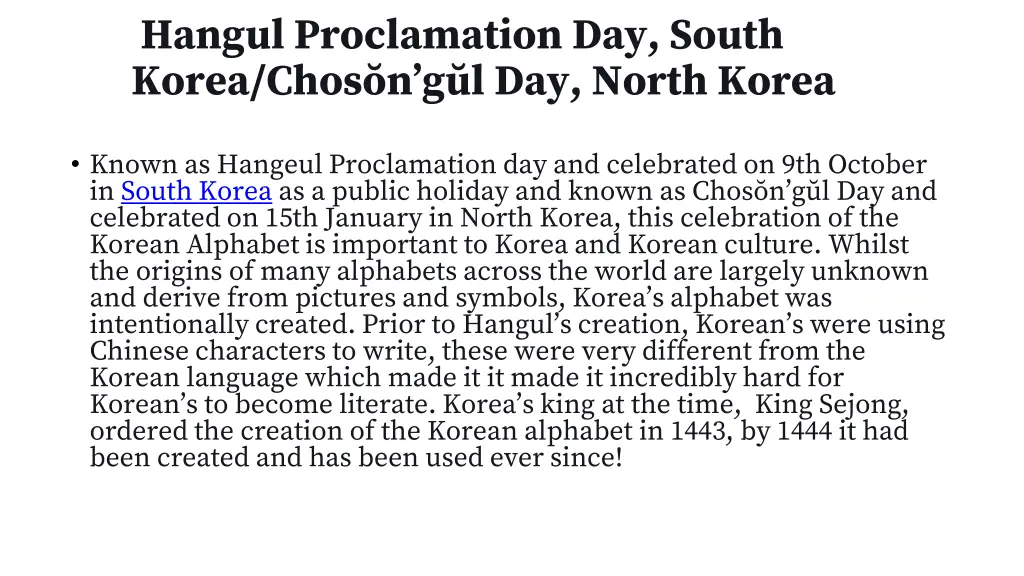 hangul proclamation day south korea chos