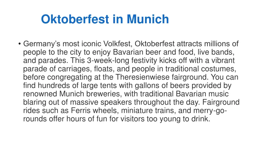 oktoberfest in munich
