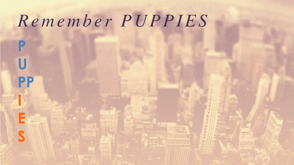remember puppies p u pp i e s