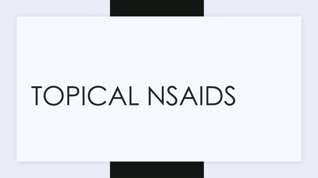 topical nsaids