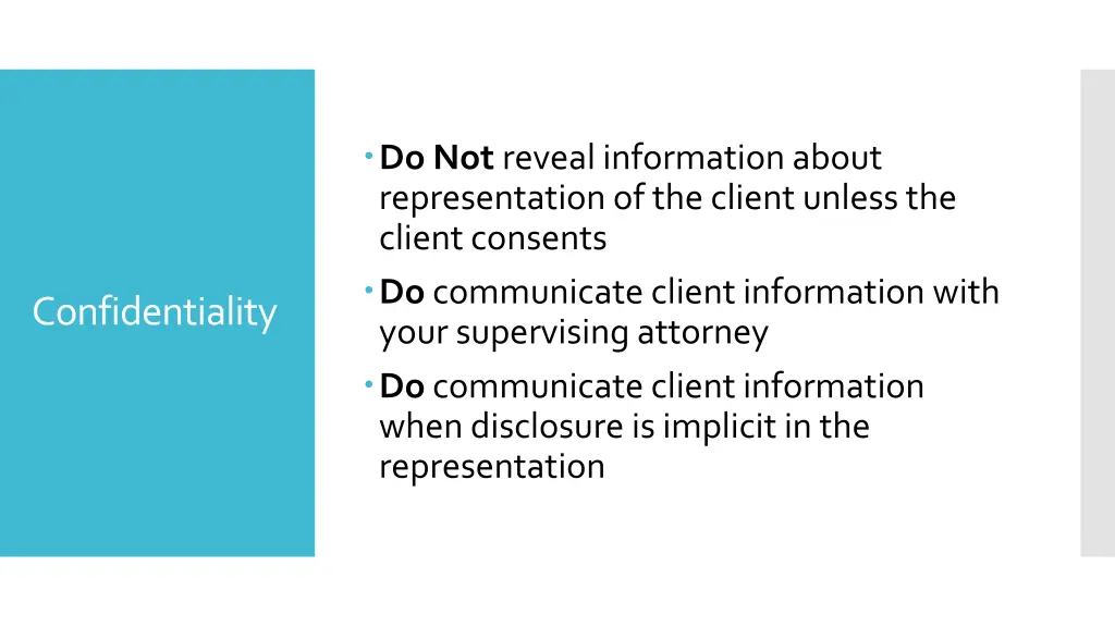 do not reveal information about representation