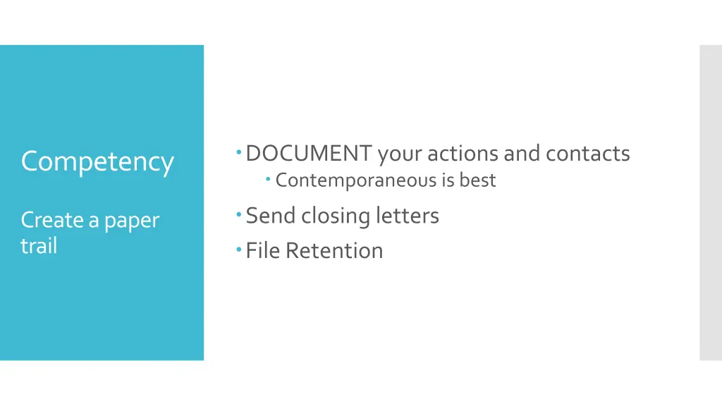 document your actions and contacts