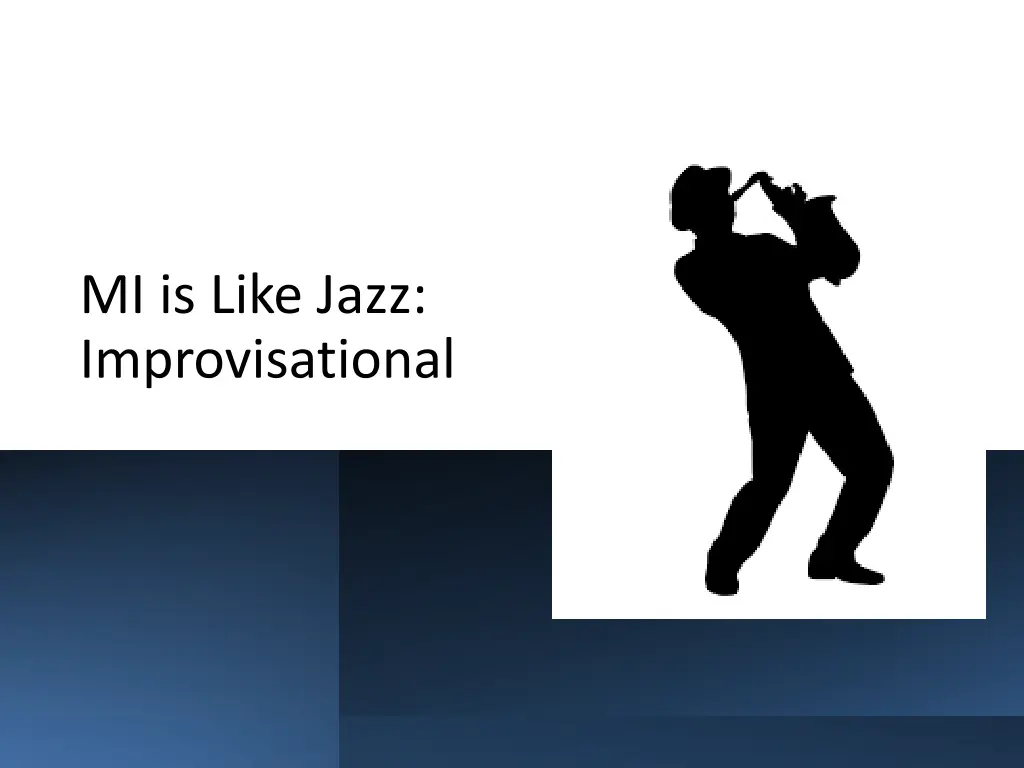 mi is like jazz improvisational