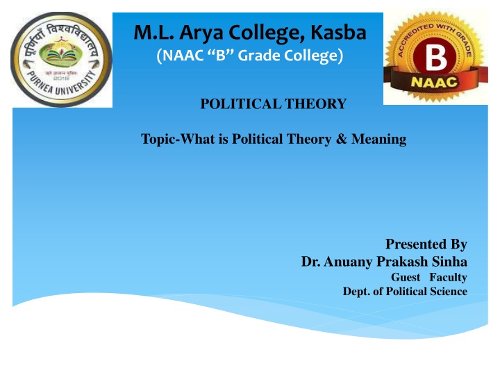 m l arya college kasba naac b grade college