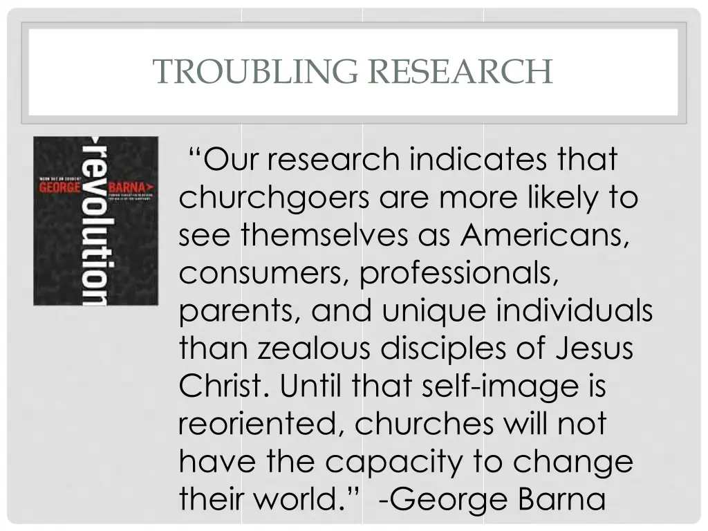 troubling research
