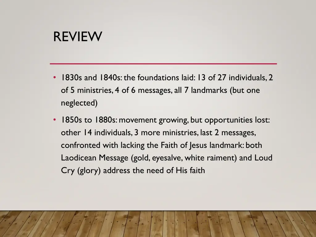 review