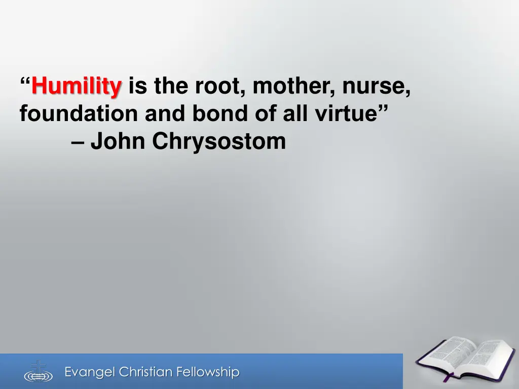 humility is the root mother nurse foundation