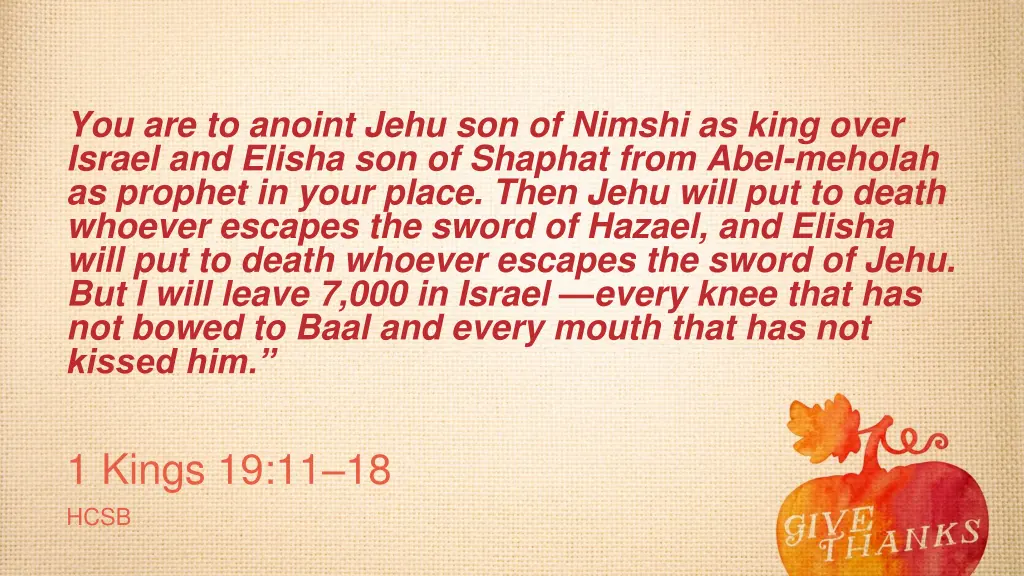 you are to anoint jehu son of nimshi as king over