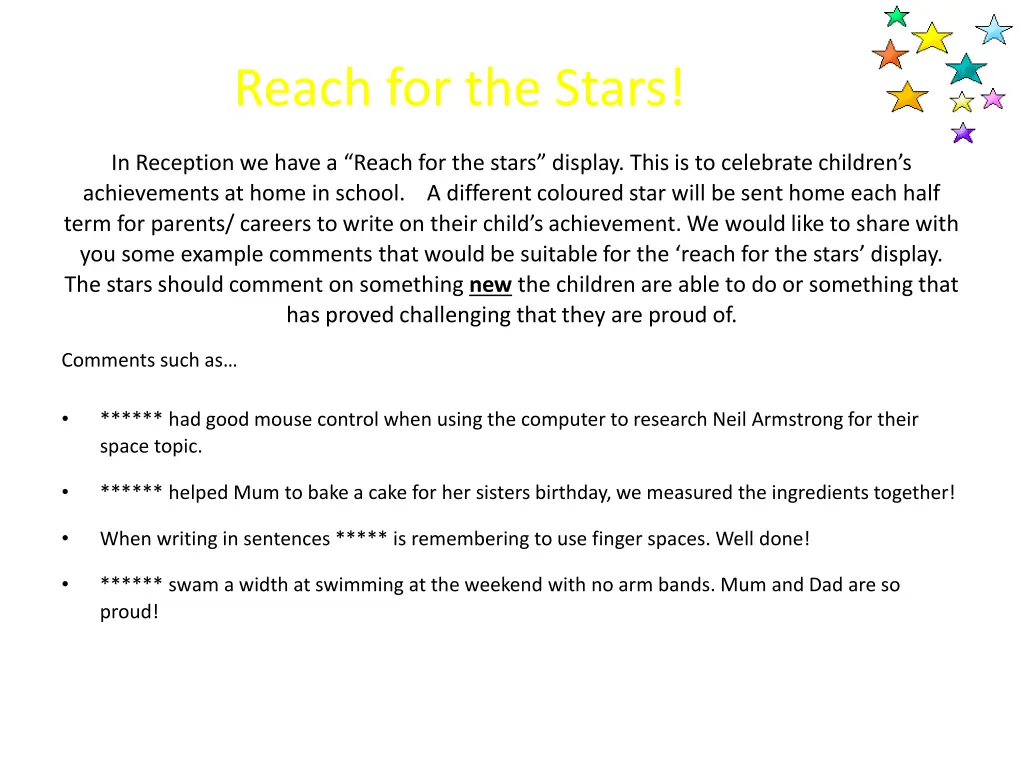reach for the stars