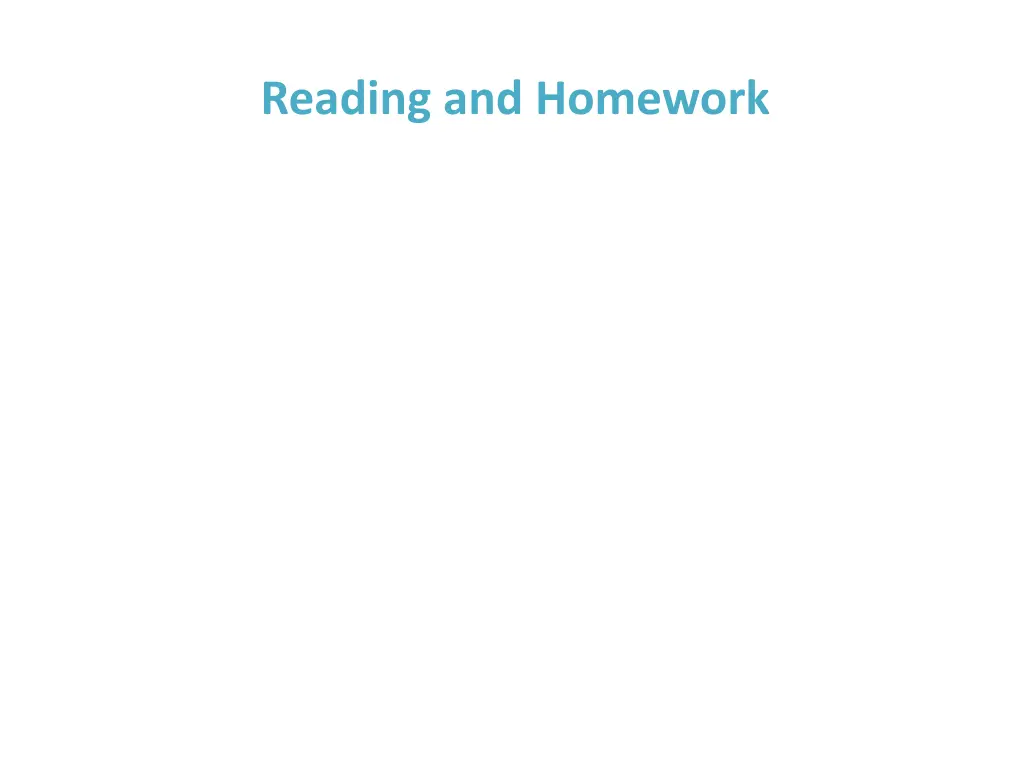reading and homework
