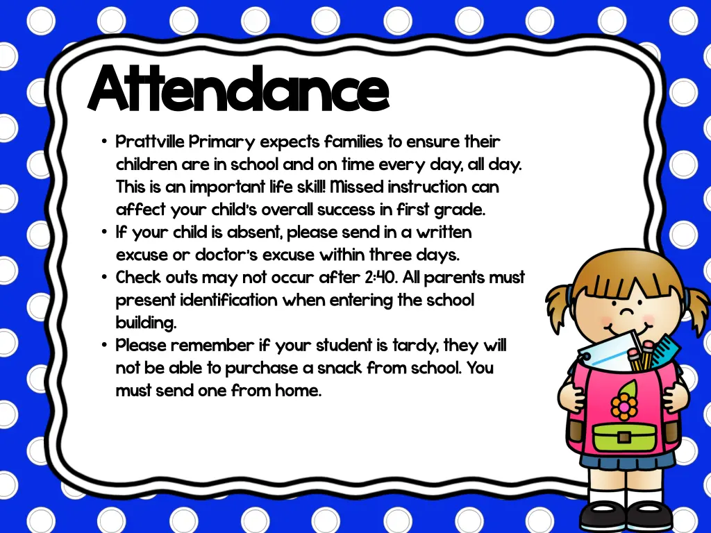 attendance attendance prattville primary expects