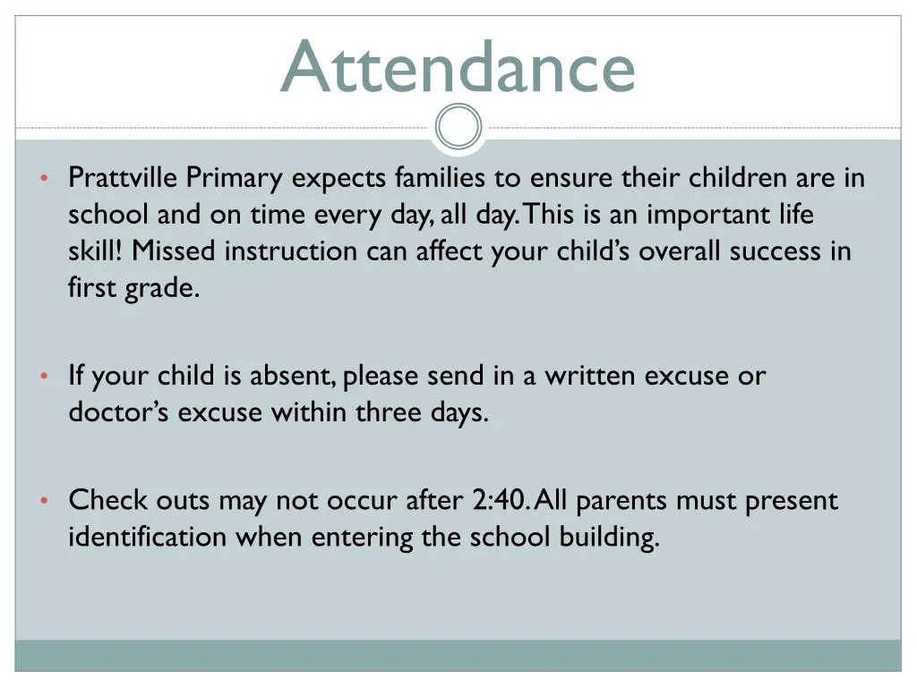 attendance