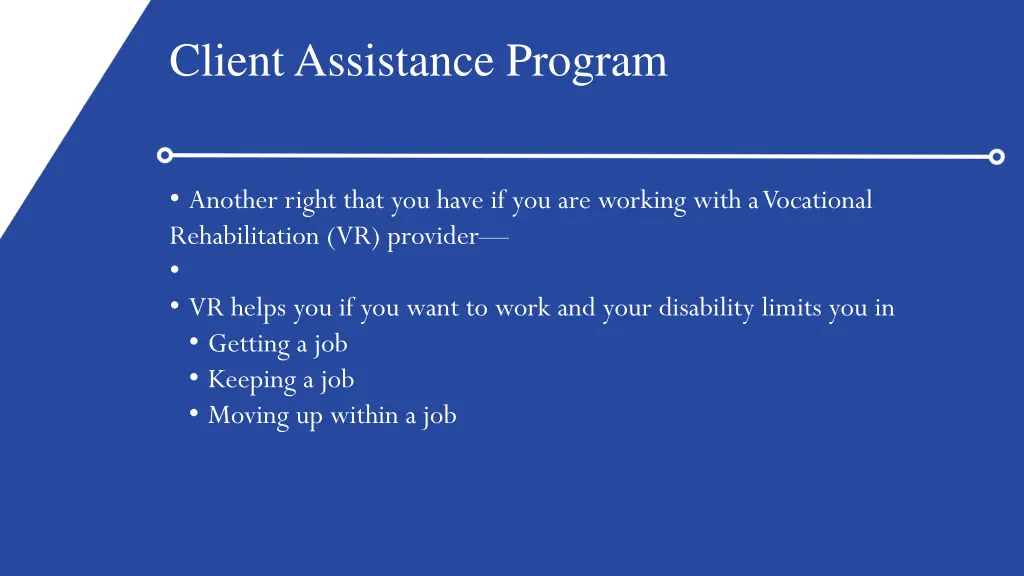client assistance program