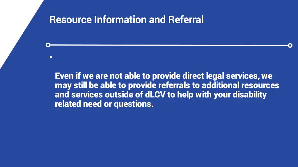 resource information and referral resource